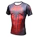 Superhero Spider Man 3D Sports T-Shirt Slim Fit Fitness Cycling Jersey Costume