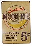 Moon Pie Tin Sign Bar Pub Garage Diner Cafe Home Wall Decor Home Decor Art Poster Retro Vintage