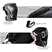 JBM Children Cycling Roller Skating Knee Elbow Wrist Protective Pads--Black / Adjustable Size, Suitable for Skateboard, Biking, Mini Bike Riding and Other Extreme Sports