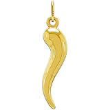 14k REAL Yellow Gold Cornicello Italian 