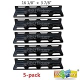 bbq factory® Replacement Porcelain Steel BBQ Gas Grill Heat Plate / Heat Shield JPX071 (5-pack) Select Gas Grill Models By Lowe's, Perfect Flame,Kenmore, and Others
