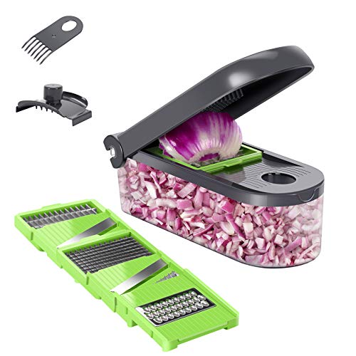 ChefHachiro Vegetable Chopper, Mandoline Cucumber Slicer, Onion Cube