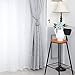 Anjee 2 Pack Curtain Tiebacks,Handmade Cotton Knot Ball Rope Tieback for Curtains,Heavy Duty Window Treatment Drapes Holdbacks Holders,Indoor Outdoor Drapery Pull Backs Ties Decorative,1 Pair Grey