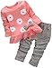 BOMDEALS Adorable Cute Toddler Baby Girl Clothing 2pcs Outfits(Age(2T), Flower/Pink)