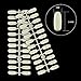 120pcs/pack Round Nail Tips Flat Back for Polish Gel Display Color Display Card Chart Book Art Tools Salon Accessory Pack of 1,HJ-NT013-Round