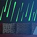 Yanqiao 12pcs/Set Meteor Luminous Stars Noctilucent Glow in The Dark Wall Decals Living Room Bedroom Kids' Room Nursery D¨¦cor Home Decorative DIY 3D Wall Stickers Gifts