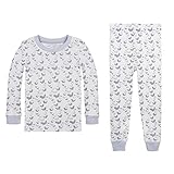 Burt's Bees Baby Baby Little Kid Organic 2 Piece Pajama Set, Wisteria Butterfly Vine, 3T