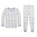 Burt's Bees Baby Baby Little Kid Organic 2 Piece Pajama Set, Wisteria Butterfly Vine, 3T