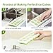 OMorc Ice Cube Trays 4 Pack, Easy-Release Silicone and Flexible 14-Ice Trays with Spill-Resistant Removable Lid, LFGB Certified and BPA Free, Stackable Durable and Dishwasher Safe (Larger - upgraded)