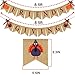 Friendsgiving Banner Burlap | Thanksgiving Decorations | Thanks Giving Burlap Banner | Rustic Friends Giving Turkey Pumpkin Bunting for Thanksgiving Party Supplies Fireplace Mantle Decor