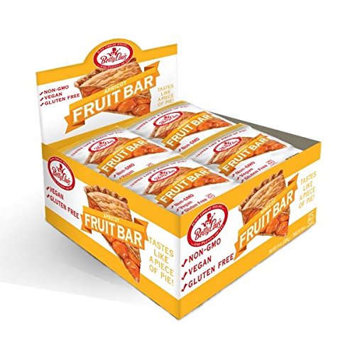 Betty Lou's - Gluten-Free Fruit Bar Snack - Apricot, 12 Bars