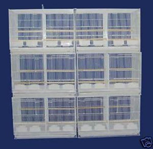 NEW Lot of 6 Aviary Bird Breeder Breeding Cage 24x16x16 With Center Divider-247