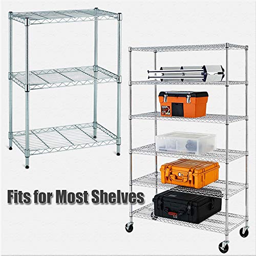 YBB 64 Pack Wire Shelving Shelf Lock Clips, Split Sleeves Shelving Metal Rack Locking Replacements for 1" Diameter Post Shelving Sleeves