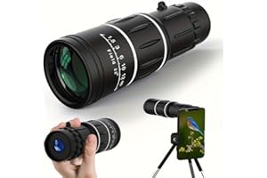10x42 High Powered Monocular Telescope, Compact Non-Slip Portable Monocular for Bird Watching, Camping, Hiking, Travel, Conce