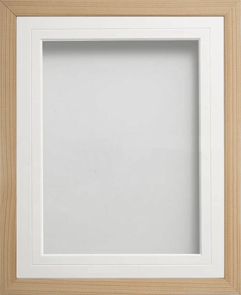 Frame Company Webber Beech with White V-Groove Mount, 10x8 for 7x5 inch
