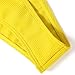 ZAFUL Women's Strapless Ribbed Lace Up High Cut Two Piece Bandeau Bikini Set(Yellow, S)