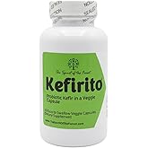 Pure Kefir Probiotic Supplement 50 Billion CFU - Kefirito 7 Strains Kefiran 60 Capsules - Probiotics for Women and Men - Digestive Enzymes Supports Akkermansia 1 Month Supply The Spirit of The Forest