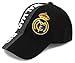 High End Hats World Soccer/Football Team Hat Collection Embroidered Adjustable Baseball Cap, Real Madrid with RMC Logo, Black