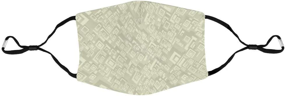 Promini Face Mask,VI-556 Beige Stylish Nylon Stretch Cloth Mask,Reusable Masks,Anti-Dust Face Mask Mouth Mask,Outdoor Protective Mask for Adults and Teens