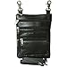 Texcyngoods Leather Waist Bag Converts to Crossbody Purse - Clip On Belt Loops Black