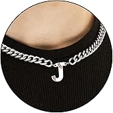 Esirly Easter Basket Stuffers - Baseball Necklaces for Boys Stainless Steel Initial Necklace with Letter A-Z 6.5mm Cuban Chain Adjustable Gifts for Men Boys 16+2 Inches