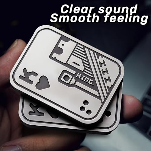 OBEST 3PCS Fidget Slider Toys, Stainless Steel Metal EDC Slider Toy for Stress and Anxiety Relief, Autism and ADHD Sensory Toys, Desk Office Adults Toys, 80738