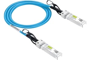 10Gtek [Blue] Colored 10G SFP+ DAC Cable - Twinax SFP Cable for Cisco SFP-H10GB-CU0.5M, Ubiquiti UniFi, D-Link, Supermicro, N