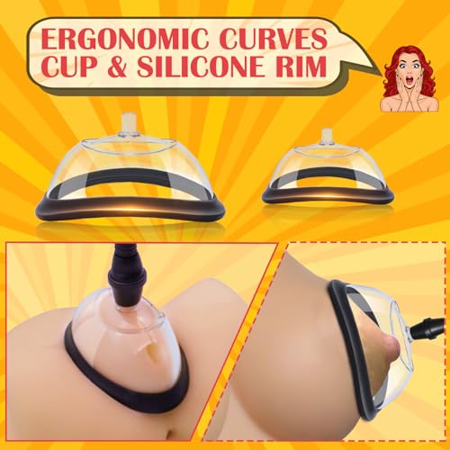 Pussy Pump with 2 Clit Nipple Suckers Set, BDSM Toys Clitoral Pump photo 9