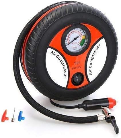Rexez Portable Electric Mini DC 12V Air Compressor Pump for Car and Bike Tyre Tire Inflator