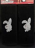 Playboy Bunny Crystal Bling Diamond Shoulder Seatbelt Pads