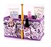 SODIAL(R) Newest Makeup Cosmetic Storage Box Bag Bright Organiser Foldable Makeup Stationary Container (Purple)