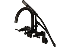 Kingston Brass AE8150DL Concord Clawfoot Tub Faucet, Matte Black