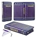 ECO-FUSED Handmade Faux Leather Classic Book Series Case for iPhone 5 Also Includes 1 Short Stylus and 1 Eco-Fused Microfiber Cleaning Cloth (Thesaurus/Purple)