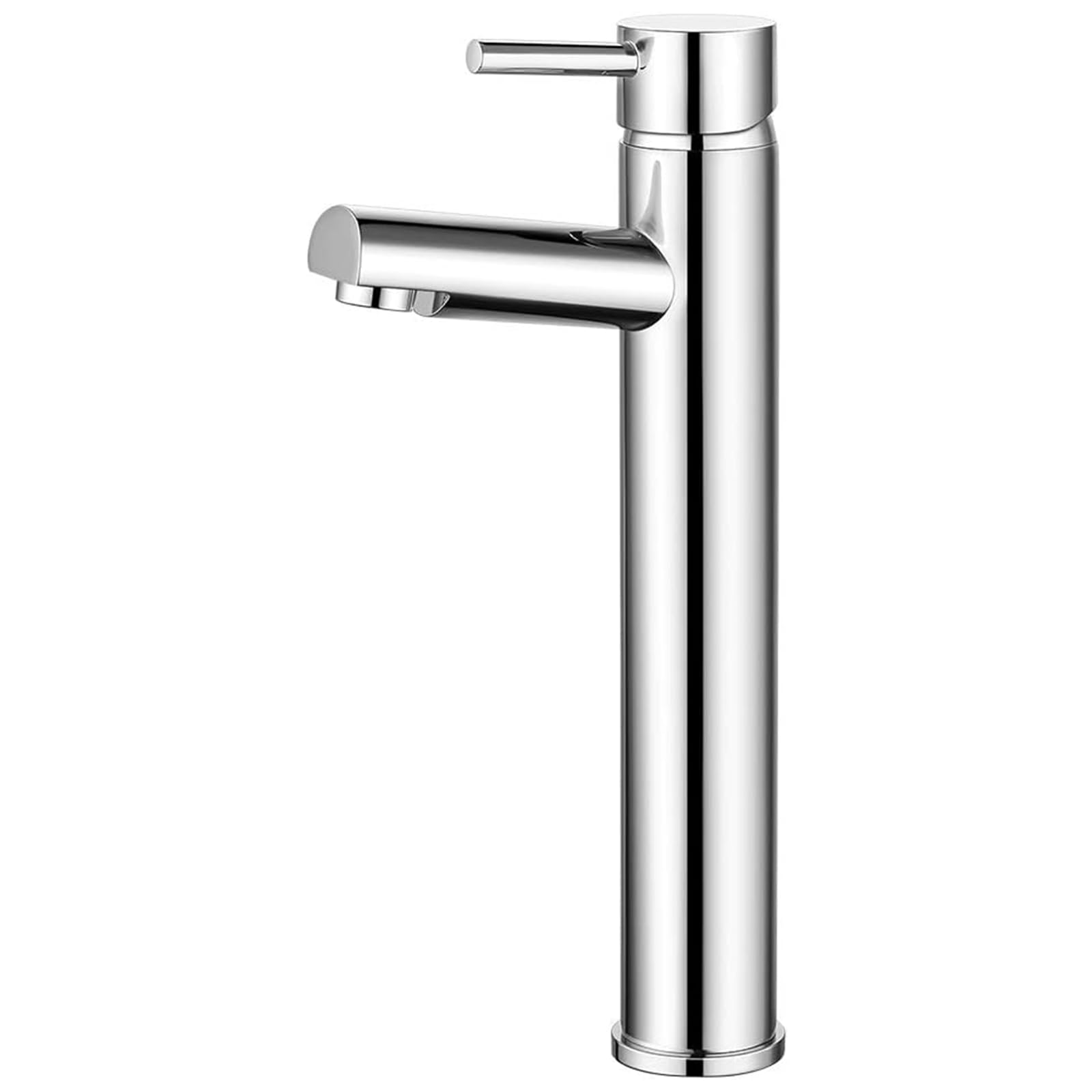 Bathroom Taps Countertop Basin Mixer Tap for Washroom and Bathroom Sink, Tall Basin Taps Single Lever Stainless Steel Monobloc High Rise Counter Top Tap, Chrome