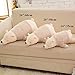 MMTTAO Stuffed Polar Bear Animal Plush Toy 24 Inch Large White Sleeping Bear Animal Stuff Soft Plushies Cute Dolls Collection Huggable Throw Pillow Cushion Gifts for Kids Children Boys Girls, 24Inches