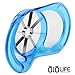 Super Durable Apple Slicer - Cutter - Corer - Wedger - Unique Translucent Blue - Multi Function Divider by OjoLife Innovations - Razor Sharp Stainless Steel Blades - PBA Free - Ergonomic Low Profile