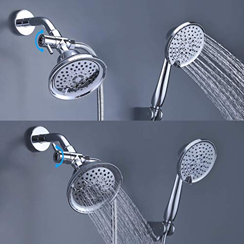 Zengest G1/2 Interface Shower Arm Diverter Valve for Hand Shower Head and Fixed Spray Head, Chrome - Thumbnail 3