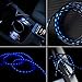 Phone Charger Cable,Areson LED Phone Charging Cable 6.6ft Visible Flowing Charger&USB Fast Charging Cord Compatible with Phone X/8/7Plus/6S/6Plus and more(Blue)