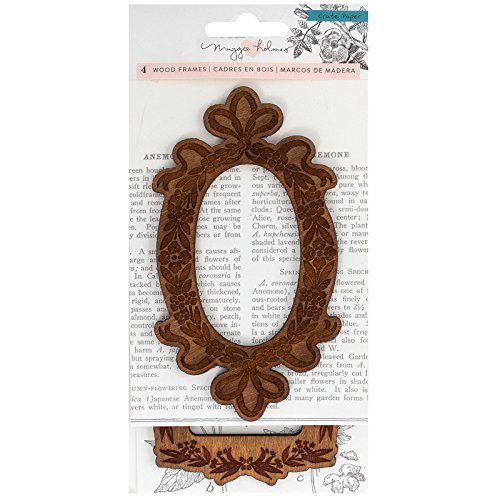 מגי הולמס 4 Piece עץ פורניר מסגרות קישוטים לפרוח חו ל לישראל