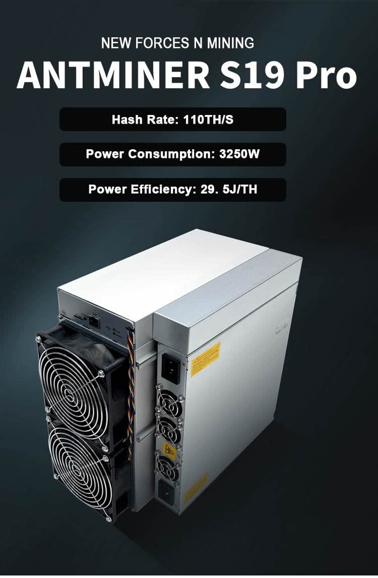 Antminer S19 Pro 110 TH/s Bitcoin Miner Asic Miner 3250w Include PSU and  Power Cords NTECH in Dubai - UAE | Whizz Power Supplies