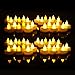 EverBrite LED Tea Light Candles Set, 48-pack Warm Yellow Flickering Flameless Tealight Kit, Battery Included