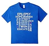 Epilepsy Awareness Tee Purple Ribbon Support T-shirt