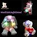 WEWILL 18'' LED Bunny Stuffed Animals Glow Rabbit with Floppy Long Ears Nightlight in Dark Gift for Kids on Birthday Easter Christmas