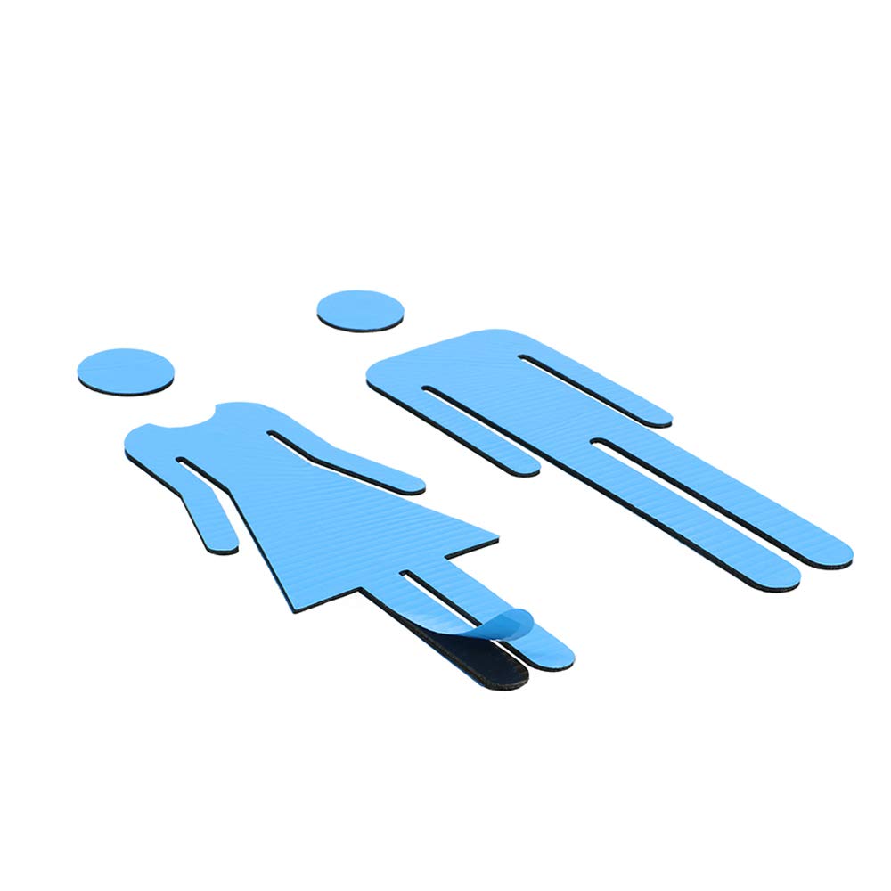 Tocone Acrilico Wc Segno Targa Toilette Bagno Porta Targhetta Adesiva Segnaletica Simbolo Uomo E Donna Decorazione Domestica Argento Luminushair Com Br