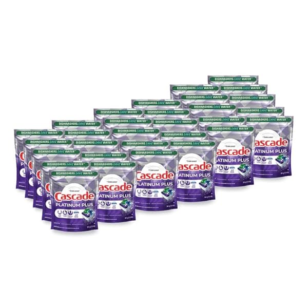 CASCADE PLATINUM PLUS ACTIONPACS DISHWASHER DETERGENT PODS, FRESH,...