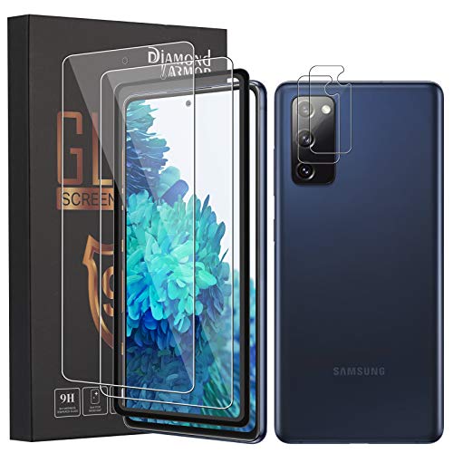 4Pack Diamond Armor 2 Pack Tempered Glass Screen Protector + 2 Pack