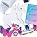Unicorn Sewing Kit for Girls - Felt Craft Kit for Beginners - Makes 2 Glitter White Felt Stuffed Unicorns