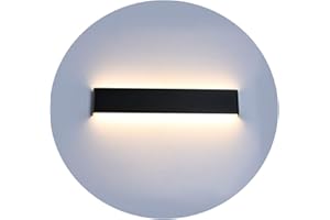Ralbay 24 inch LED Wall Sconce Lighting, 20W Black Vanity Lights for Bathroom Vanity, Matte Black Modern Warm White 2700-3200K