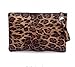 Dolce Na Womens Oversized Clutch Bag Purse Pu Leather Evening Wristlet Handbag (79 Brown Leopard)