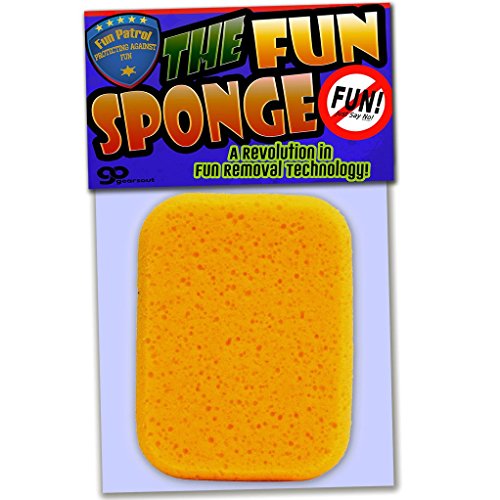 The Fun Sponge â€“ Guaranteed to Soak Up the Fun Gag Gift for Parents Funny Retirement Gift Over the Hill Silly Stocking Stuffer White Elephant Office Gift by Gears Out